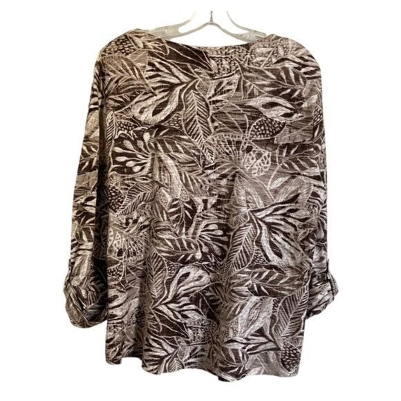 Chico’s Tropical Print Top - Picture 2 of 9
